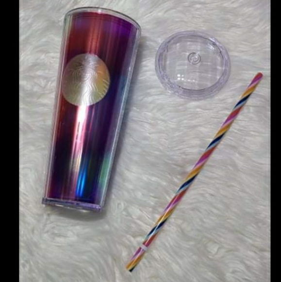 Starbucks Summer Rainbow Kaleidoscope 24oz Tumbler - Picture 3 of 5